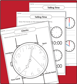 Time/Clock Worksheets