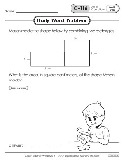 Daily Word Problems  C-116 through C-120 Worksheet