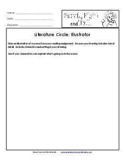 Literature Circles: Illustrator Book Sarah Plain And Tall Worksheet