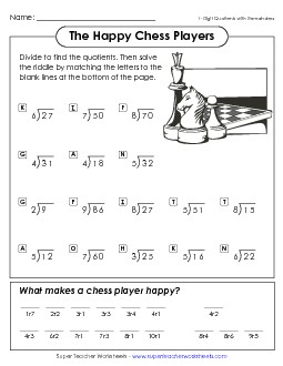 Long Division Free Printable Worksheet