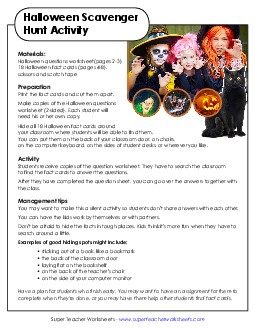 Halloween Free Printable Worksheet