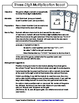 Multiplication (3-Digit x 1-Digit) Worksheet