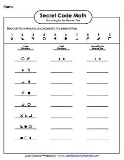 SCM: Rounding to the Nearest Ten Worksheet