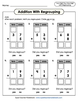 Multi-Digit Addition Free Printable Worksheet