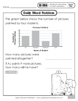 Daily Word Problems  B-106 through B-110 Worksheet