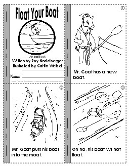 Mini-book (-oa Sound) Minibooks Worksheet