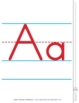 Alphabet Line (Letters Only; 15-feet Long) Worksheet