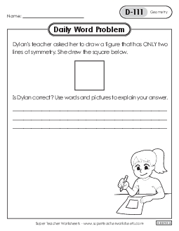 Daily Word Problems  D-111 through D-115 Worksheet