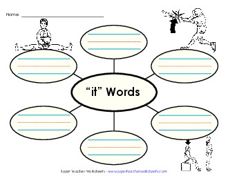 Word Web (-it) Word Families Worksheet