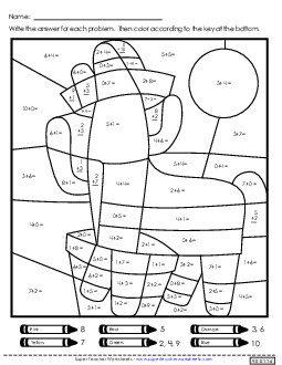 Double Mystery Picture (Addition) Worksheet