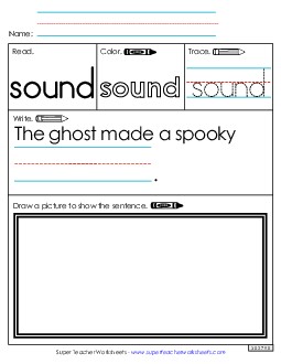 Worksheet 3: Sound Sight Words Individual Worksheet