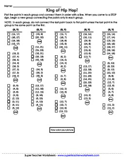 Mystery Graph - Bunny and Carrot Mystery Graph Picture Worksheet