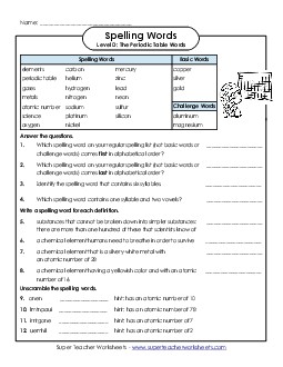 Spelling Question Worksheet Spelling D Worksheet