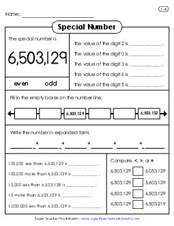 Special Number: 6,503,129 Worksheet