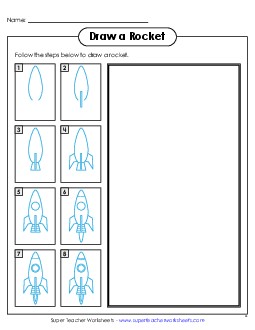 New Draw a Rocket Ship Worksheet