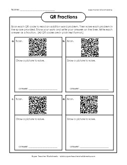 Basic Fractions Worksheet