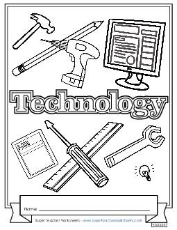 Technology Subject Covers Worksheet