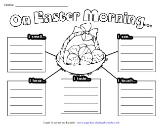 Easter Senses Worksheet