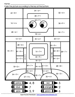 Division: Robot Worksheet