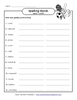 Write Twice Spelling D Worksheet