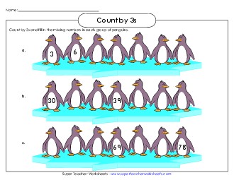 Penguin Counting Worksheet