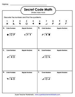 SCM Division: Basic Facts Worksheet