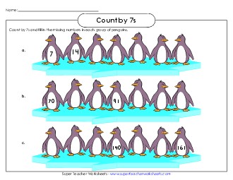 Penguin Counting Worksheet