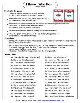 Long E Words Phonics Worksheet