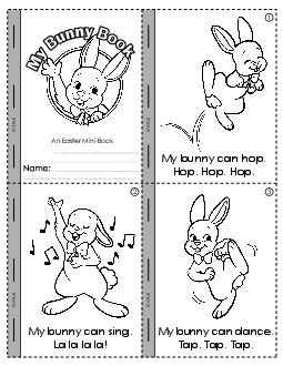 Easter Mini-Book Worksheet