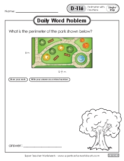 Daily Word Problems  D-116 through D-120 Worksheet