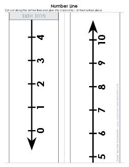 Number Line (1-10) Pattern Worksheet