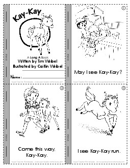 Long-A Sound Mini-Book Minibooks Worksheet