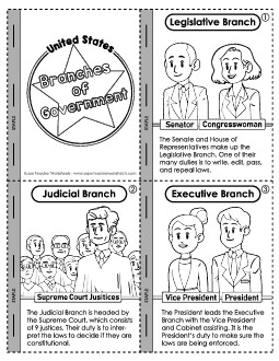 Mini-Book (Branches of Government) Worksheet