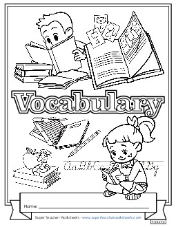 Vocabulary Subject Covers Worksheet