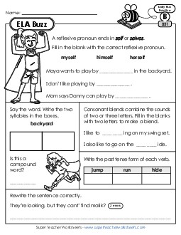 ELA Buzz: Week 7 Worksheets 31 through 35 Daily Ela Review Worksheet