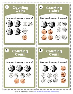 Task Cards: Counting Money Worksheet