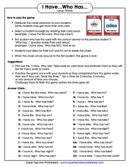 Long I Words Phonics Worksheet