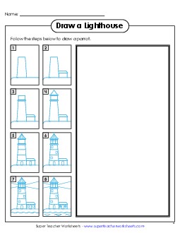 New Draw a Lighthouse Worksheet