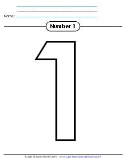 Outline - Number 1 Number Families Worksheet