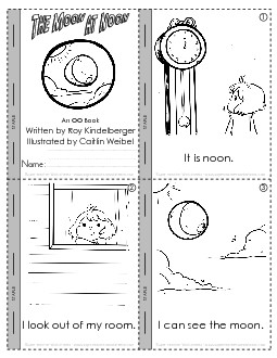 Mini-Book: The Moon at Noon Minibooks Worksheet