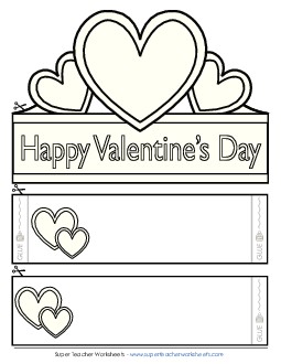 Valentine\'s Day Hat Valentines Day Worksheet