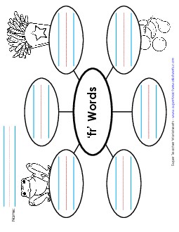 Word Web (Fr- Words) Phonics Blends Worksheet