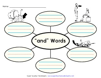 Word Web (-and) Word Families Worksheet