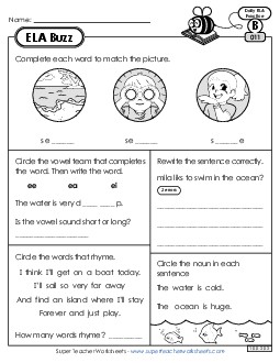 ELA Buzz: Week 3 Worksheets 11 through 15 Daily Ela Review Worksheet