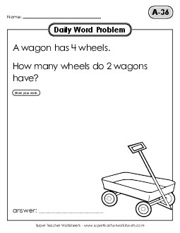 Daily Word Problems A-36 through A-40 Worksheet