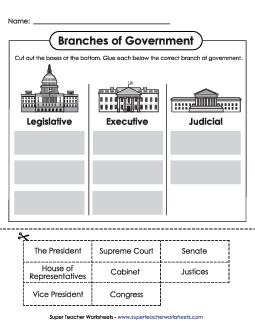 Cut-and-Glue Activity Free 4th Grade Social Studies Worksheet