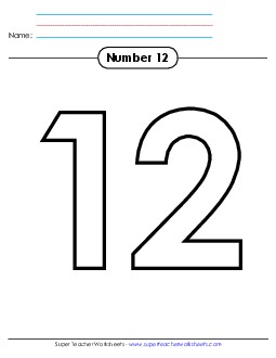 Outline - Number 12 Number Families Worksheet