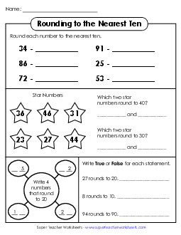 Rounding Free Printable Worksheet