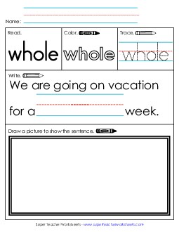 New Worksheet 3: Whole Worksheet