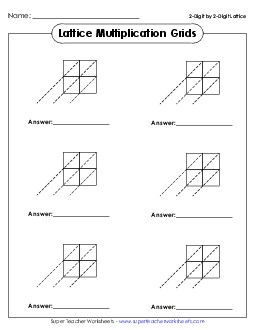 Blank Lattice Grids Worksheet